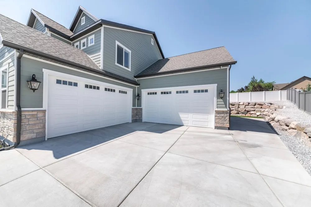 Results of a finished concrete driveway